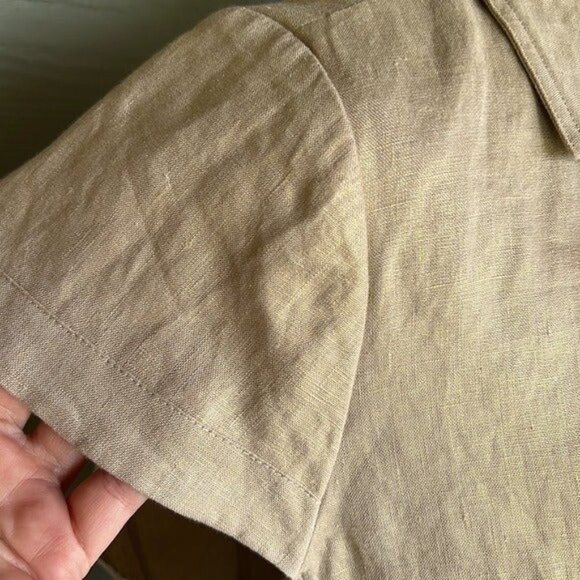 Donna Karan “Urban Safari” Linen Top - NWT! - Picture 3 of 12